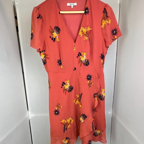 Madewell Dresses & Skirts - Madewell‎ Posy Cactus Flower Dress Spiced Rose Sz 6 J0296